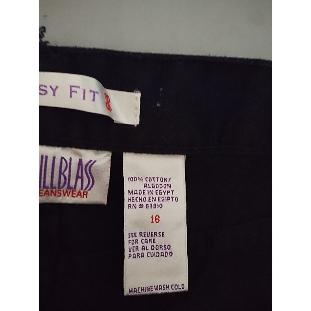 Bill Blass Easy Fit Jeans Black Women Size 18 - Picture 6 of 6